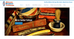 Desktop Screenshot of akronbarbercollege.com