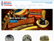 Tablet Screenshot of akronbarbercollege.com